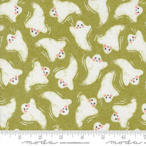 Hey Boo - Friendly Ghost in Witchy Green